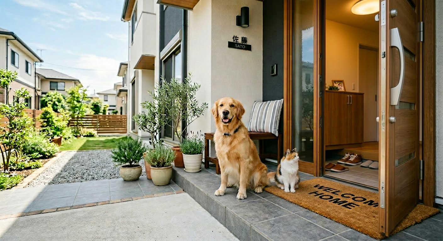 犬や猫と暮らす家の防犯